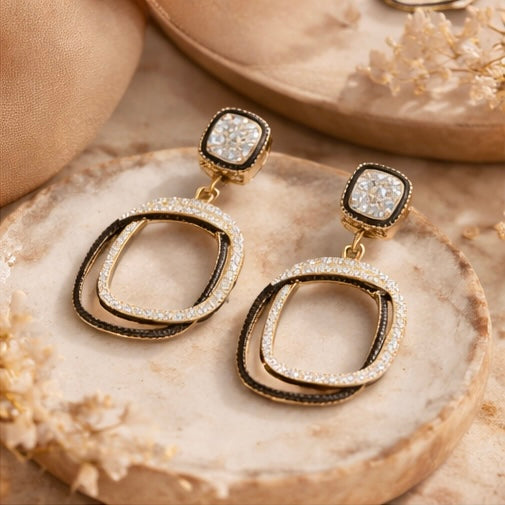 Double square Earrings