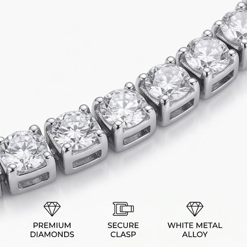Luxury Tennis Bracelets (18cm) (with 4mm Diamonds)