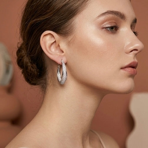 Round Hallow Earrings