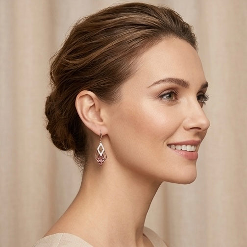 Diamond shaped Earrings ￼