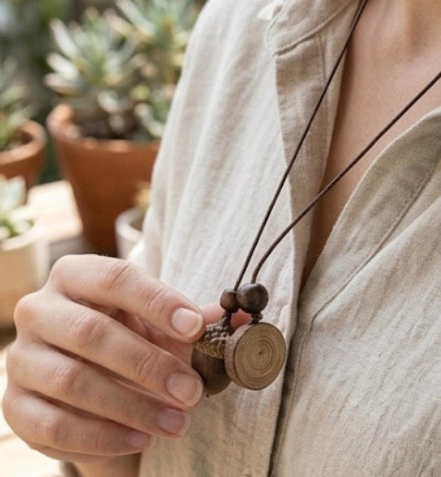 Nut Pendant Necklace