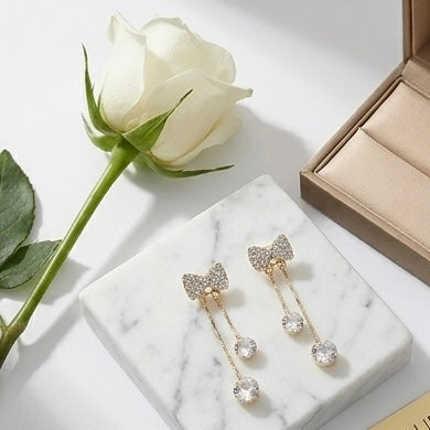 Bow Tie shaped Earrings