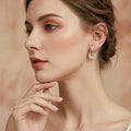 Diamond gold plated studs Earrings