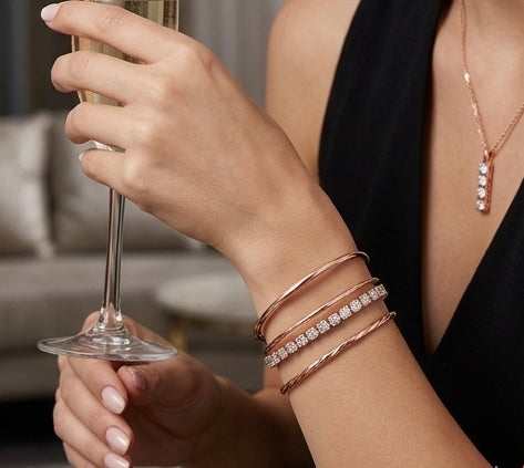 Luxury Tennis Bracelets (18cm) (with 4mm Diamonds)
