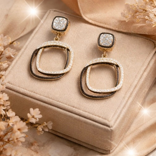 Double square Earrings