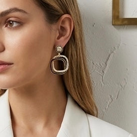 Double square Earrings