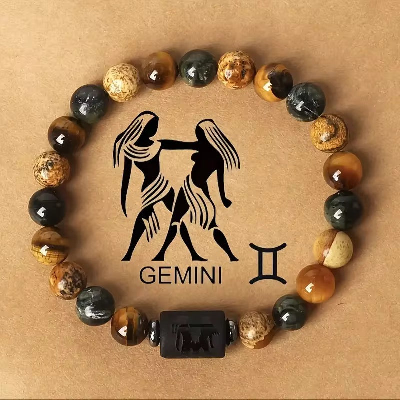 12 Zodiac Sign Bead Bracelets