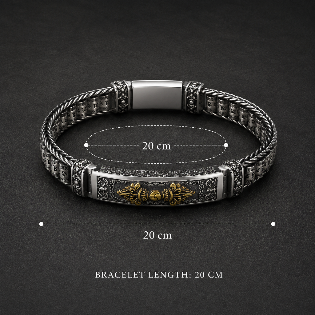 Retro Hip Hop Style Bracelet Tibetan Buddhist Vajra