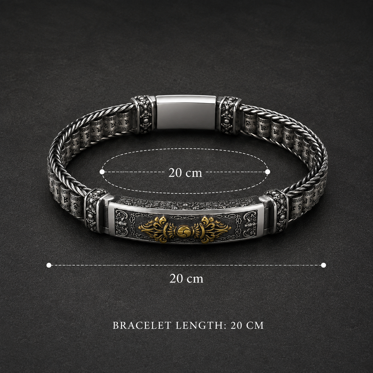 Retro Hip Hop Style Bracelet Tibetan Buddhist Vajra