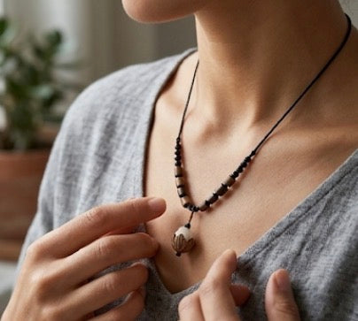 Nut Pendant Necklace