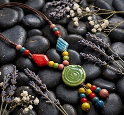 Circle Stone Pendant Necklace