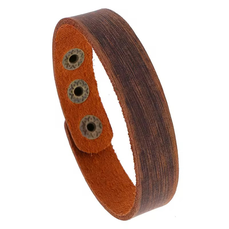 Genuine Leather Bracelets - Wristbands in Multiple Colour Options