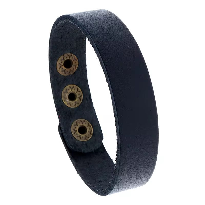 Genuine Leather Bracelets - Wristbands in Multiple Colour Options