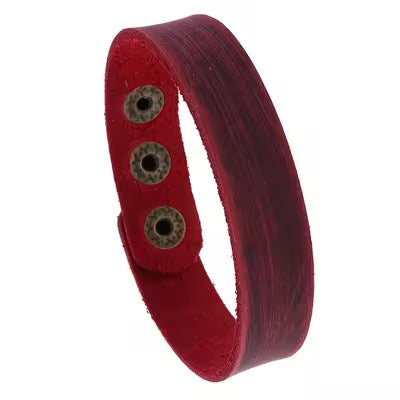 Genuine Leather Bracelets - Wristbands in Multiple Colour Options
