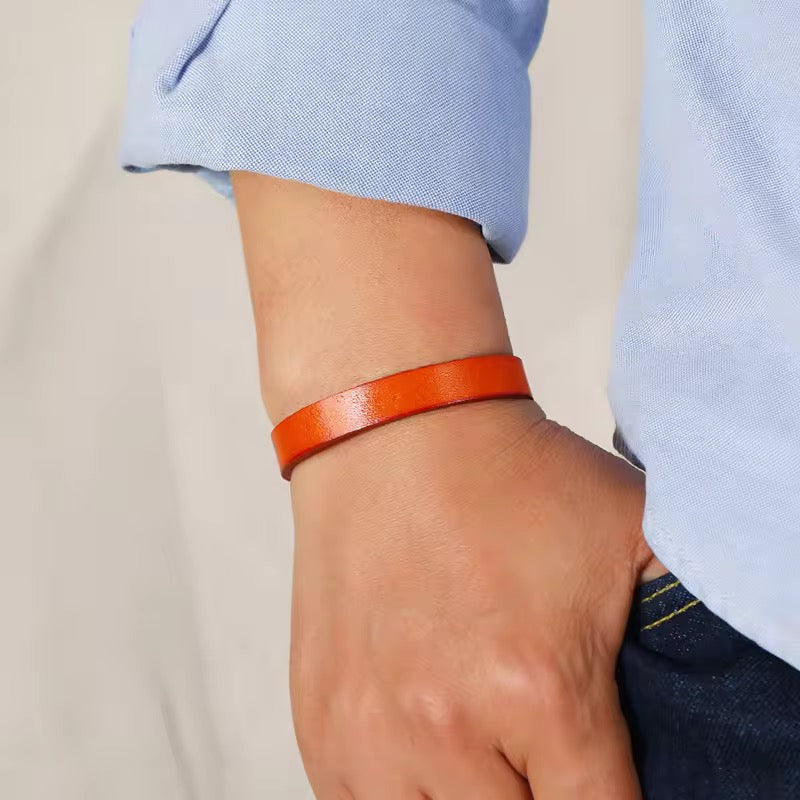Handmade Adjustable Leather Wristband