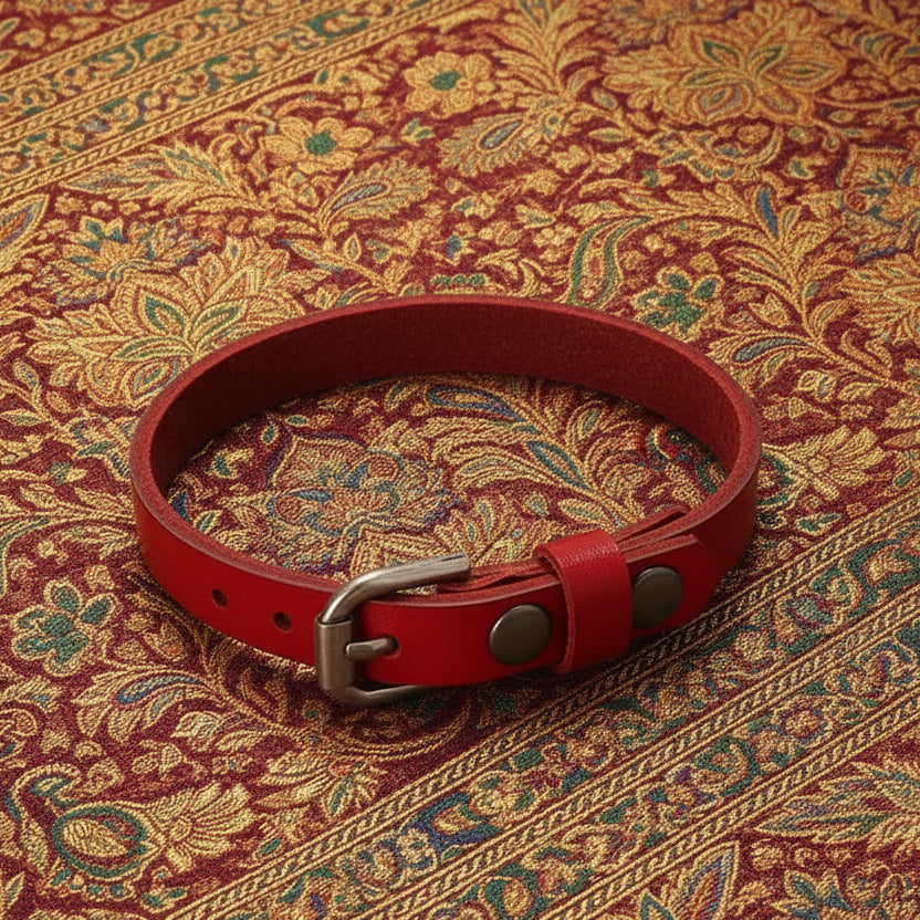 Handmade Adjustable Leather Wristband