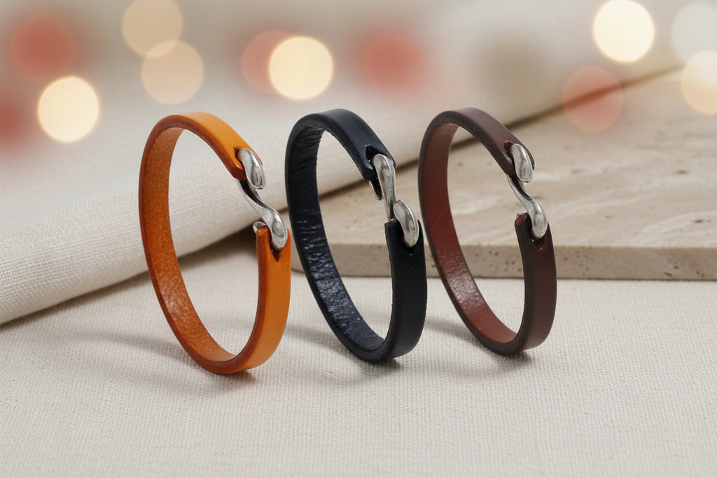 Vintage Minimalist Leather Band (20-21cm)
