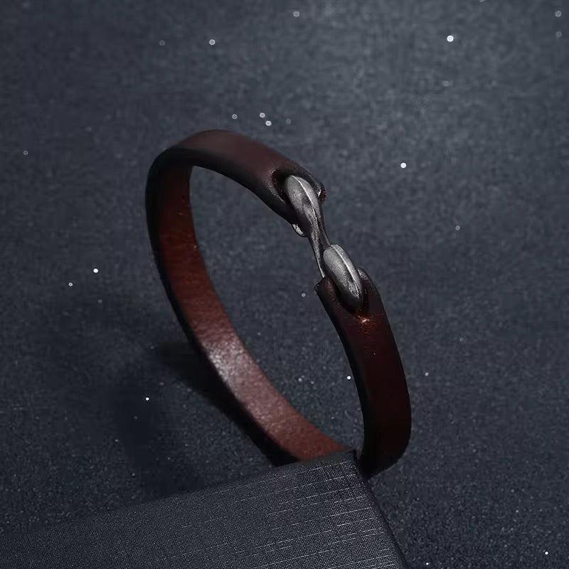 Vintage Minimalist Leather Band (20-21cm)