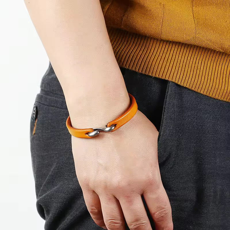 Vintage Minimalist Leather Band (20-21cm)