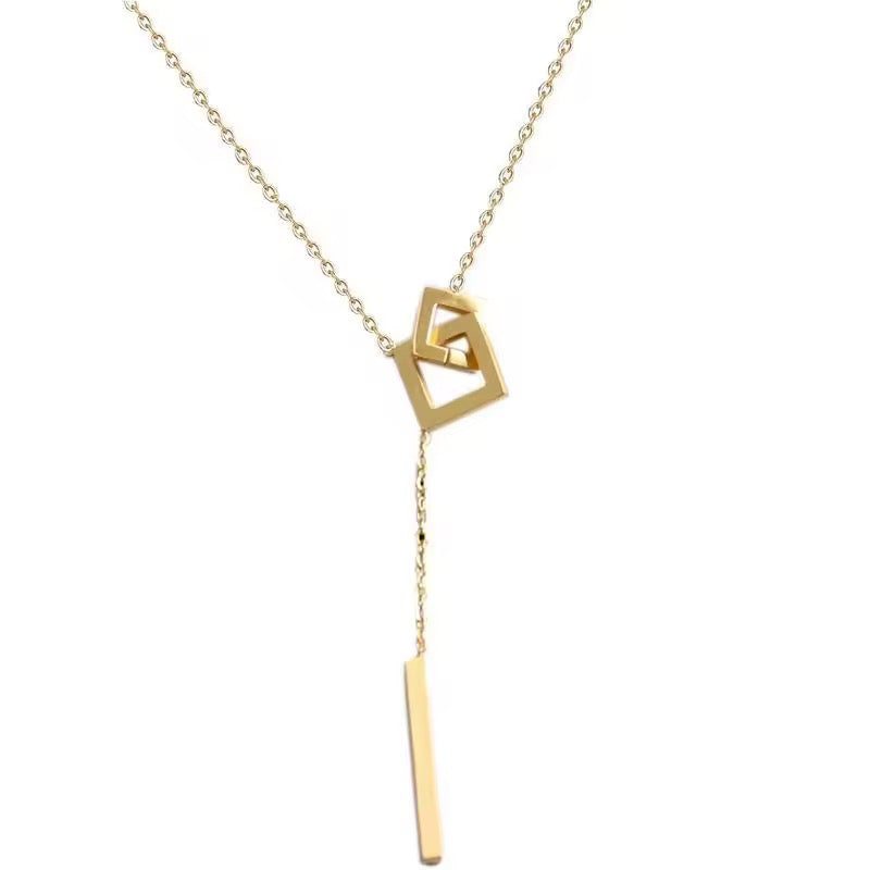 Korean Fashion simple Geometric Square