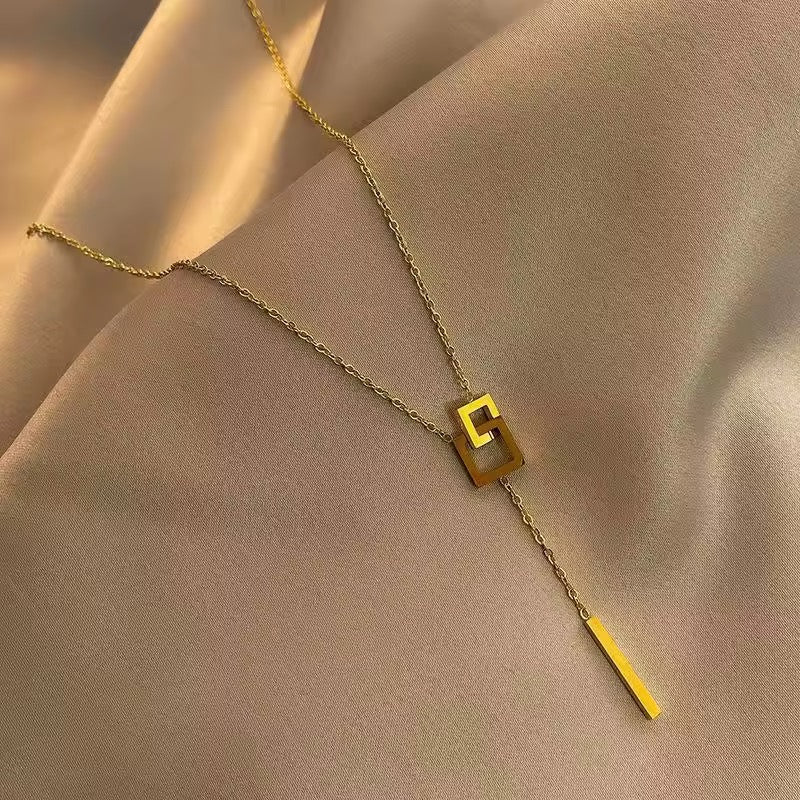 Korean Fashion simple Geometric Square