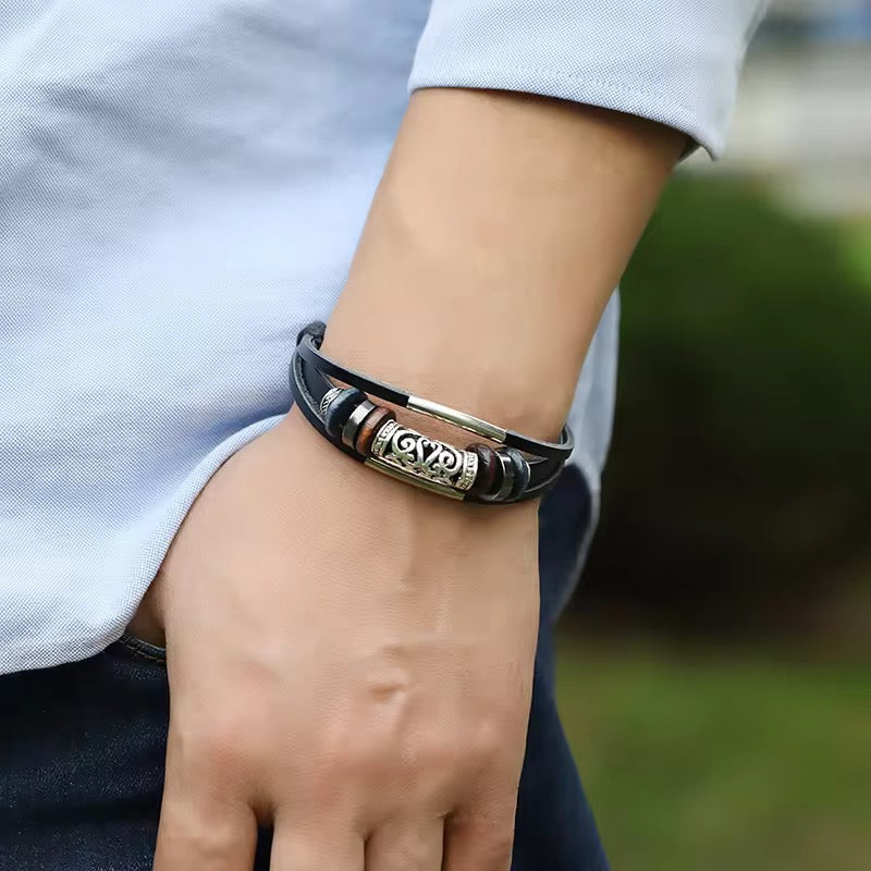 Braided Leather Bracelets