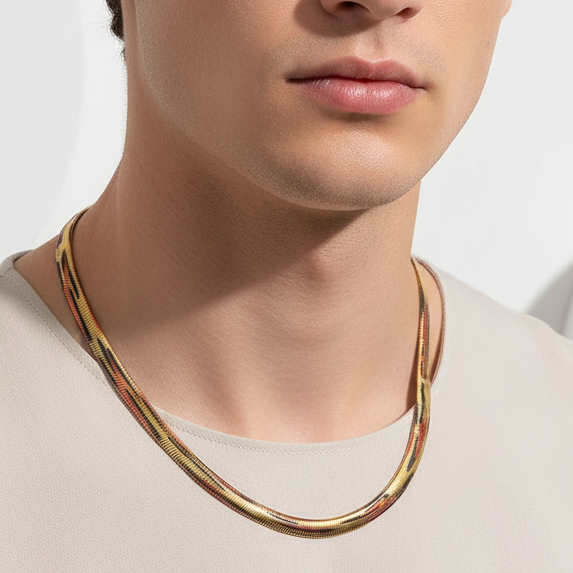 Unisex Animal Skin Design Chain for Men & Women