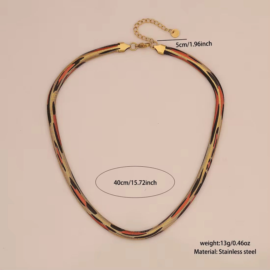 Unisex Animal Skin Design Chain for Men & Women