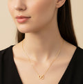 Double Heart Lock Pendant Chain