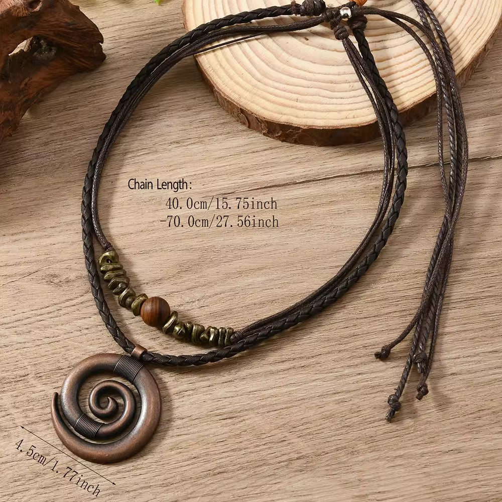 Bohemian Vintage Alloy Pendant Necklace