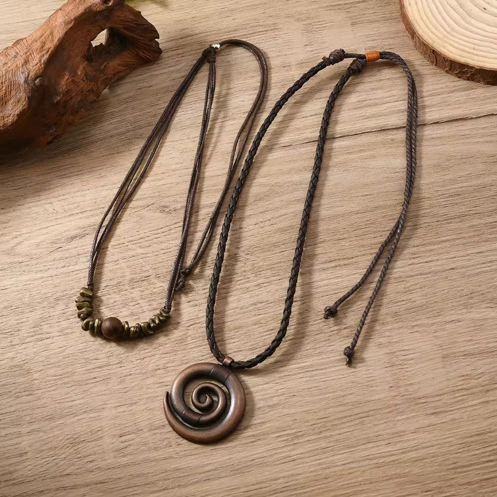 Bohemian Vintage Alloy Pendant Necklace