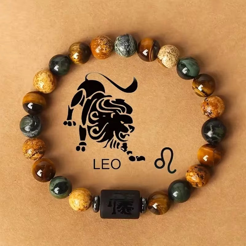 12 Zodiac Sign Bead Bracelets