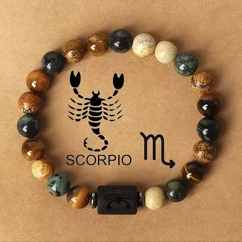 12 Zodiac Sign Bead Bracelets