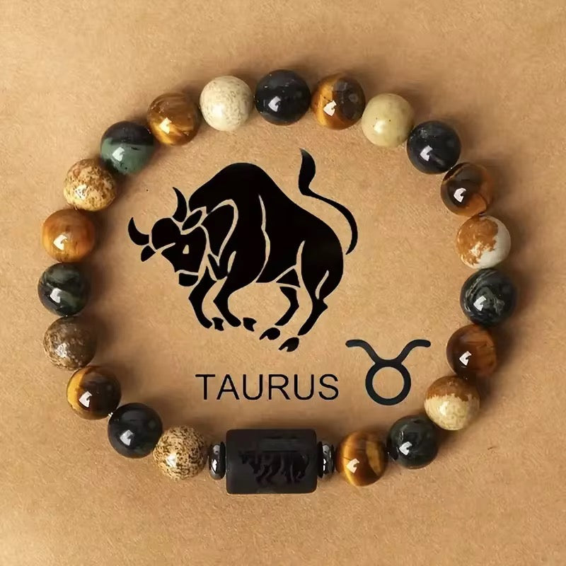 12 Zodiac Sign Bead Bracelets